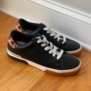 Black and white sneakers